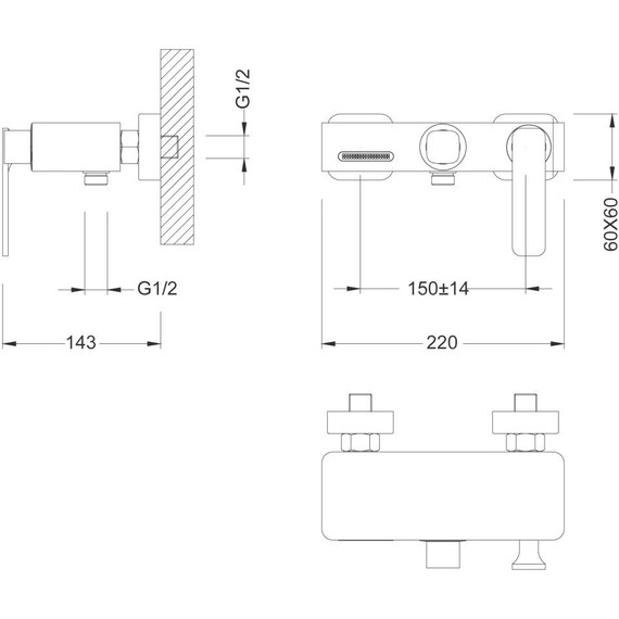 Смеситель для ванны Timo Torne 4314/02Y, антик фото 6