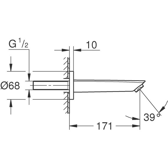Излив для ванны Grohe Eurosmart 2021 13448003 - 6 Излив для ванны Grohe Eurosmart 2021 13448003 фото 6