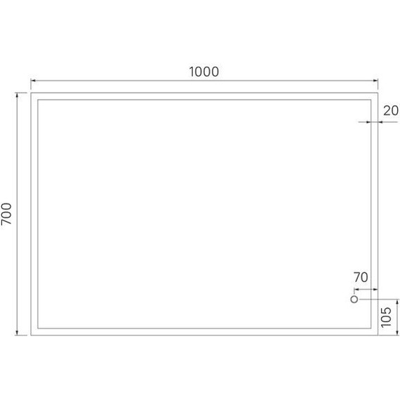 Зеркало Iddis Brick Led 100 см BRI1000i98 фото 8