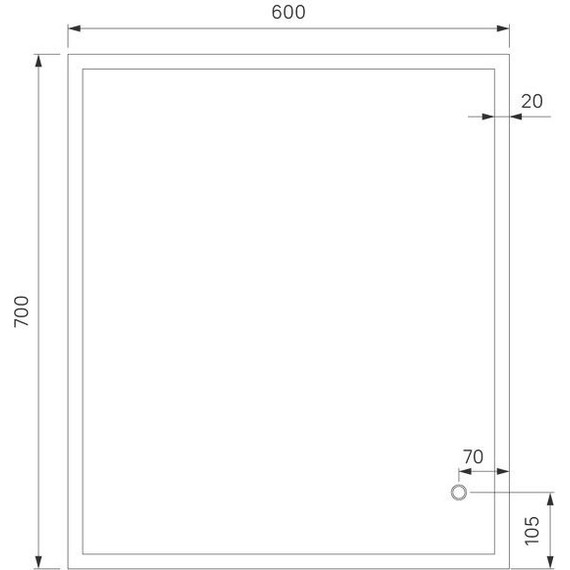 Зеркало Iddis Brick Led 60 см BRI6000i98 фото 7