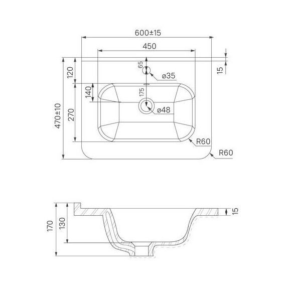 Тумба подвесная с раковиной Iddis Brick 60 см BRI60W0i95K, белый глянец фото 12
