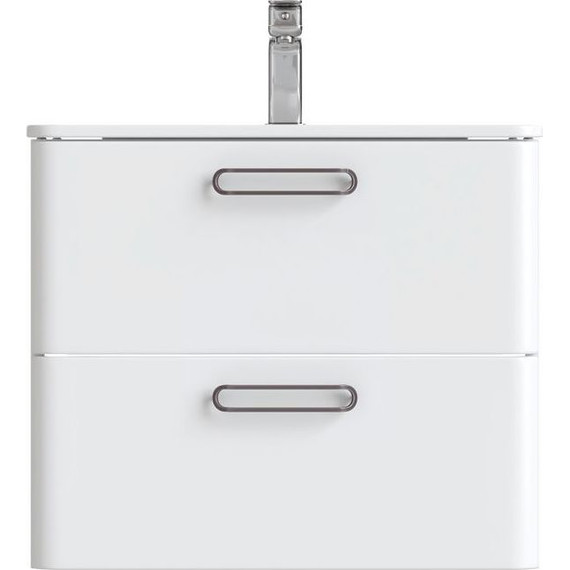 Тумба подвесная с раковиной Iddis Brick 60 см BRI60W0i95K, белый глянец фото 11