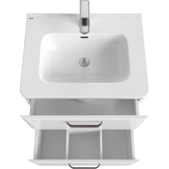 Тумба подвесная с раковиной Iddis Brick 60 см BRI60W0i95K, белый глянец фото 9