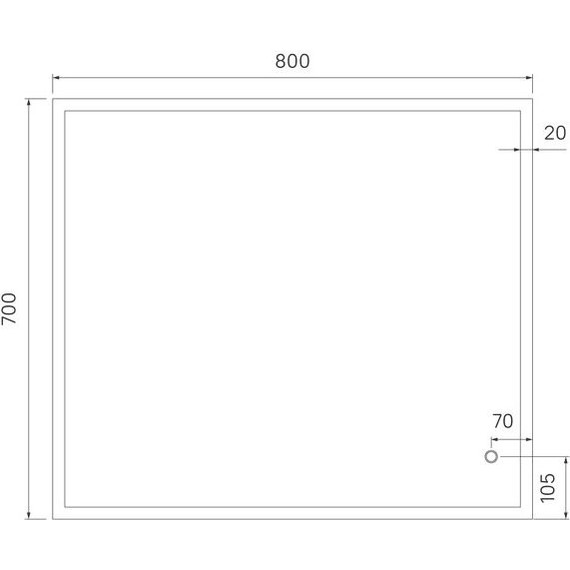 Зеркало Iddis Brick Led 80 см BRI8000i98 - 7 Зеркало Iddis Brick Led 80 см BRI8000i98 фото 7