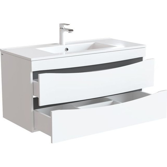 Тумба подвесная с раковиной Iddis Cloud 100 см CLO10W1i95K, белый - 8 Тумба подвесная с раковиной Iddis Cloud 100 см CLO10W1i95K, белый фото 8