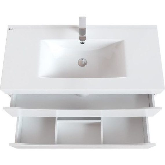 Тумба подвесная с раковиной Iddis Cloud 100 см CLO10W1i95K, белый - 7 Тумба подвесная с раковиной Iddis Cloud 100 см CLO10W1i95K, белый фото 7