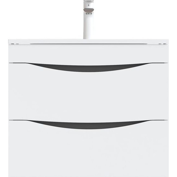 Тумба подвесная с раковиной Iddis Cloud 60 см CLO60W0i95K, белый фото 6