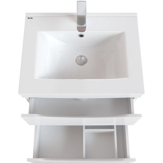 Тумба подвесная с раковиной Iddis Cloud 60 см CLO60W0i95K, белый фото 4