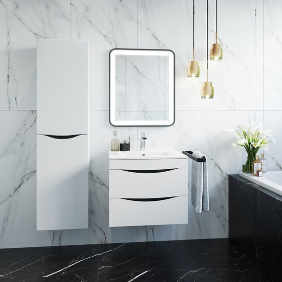 Тумба подвесная с раковиной Iddis Cloud 60 см CLO60W0i95K, белый фото 10