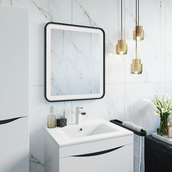 Тумба подвесная с раковиной Iddis Cloud 60 см CLO60W0i95K, белый фото 9