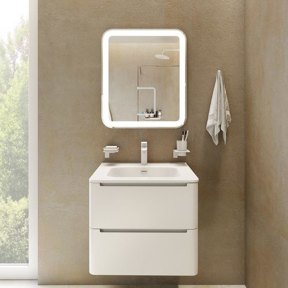 Зеркало Iddis Edifice Led 60 см ЗЛП108, белый фото 5