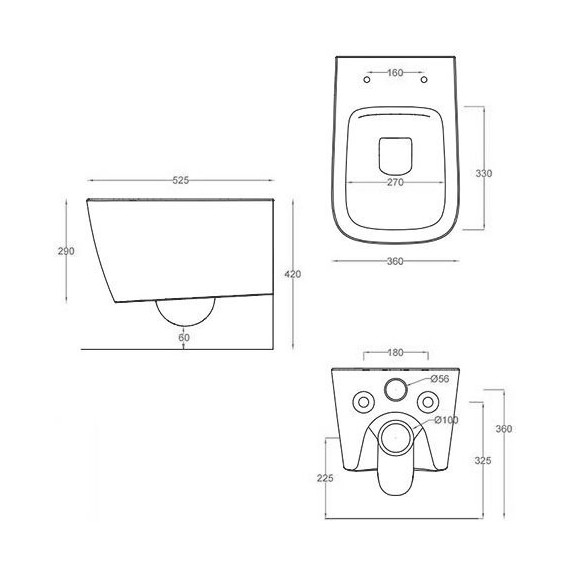 Унитаз подвесной безободковый ArtCeram A16 ASV003 01 86 - 3 Унитаз подвесной безободковый ArtCeram A16 ASV003 01 86 фото 3