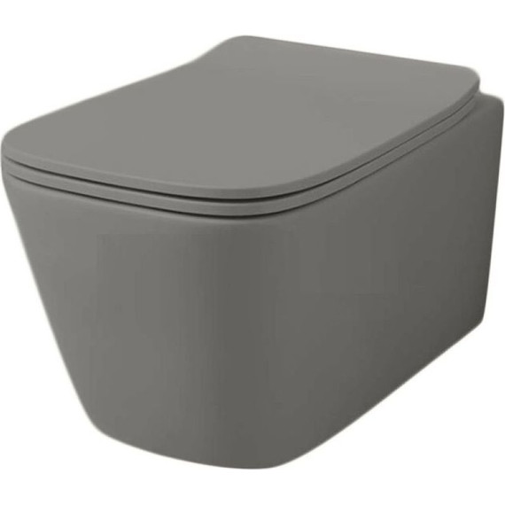 Унитаз подвесной ArtCeram A16 ASV003 15 00, grigio oliva, Цвет производителя: серый фото 2