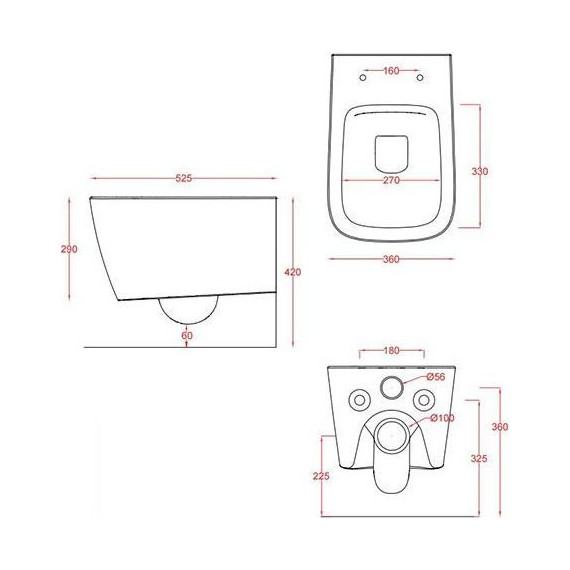 Унитаз подвесной ArtCeram A16 ASV003 39 00 marrone cocoa, Цвет производителя: коричневый фото 3