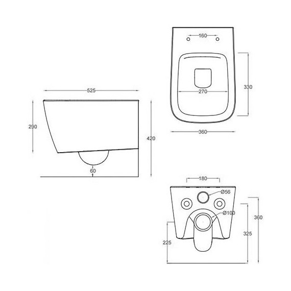 Унитаз подвесной ArtCeram A16 ASV003 44 00, green salvia фото 3