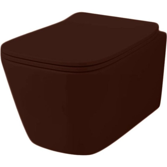 Унитаз подвесной ArtCeram A16 ASV003 39 00 marrone cocoa, Цвет производителя: коричневый фото 2