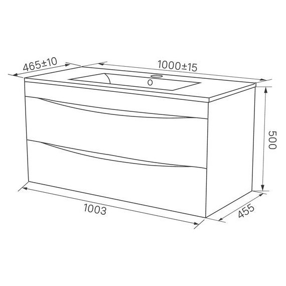 Тумба подвесная с раковиной Iddis Cloud 100 см CLO10W1i95K, белый - 13 Тумба подвесная с раковиной Iddis Cloud 100 см CLO10W1i95K, белый фото 13