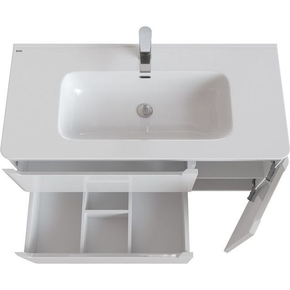 Тумба подвесная с раковиной Iddis Edifice 100 см EDI10W1i95K, белый глянец - 7 Тумба подвесная с раковиной Iddis Edifice 100 см EDI10W1i95K, белый глянец фото 7