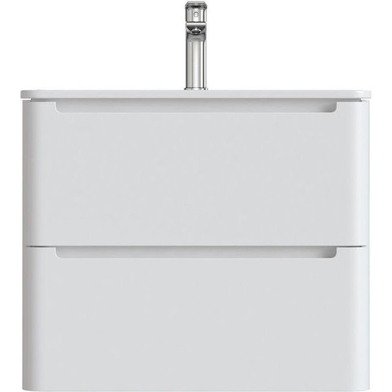 Тумба подвесная с раковиной Iddis Edifice 60 см EDI60W0i95K, белый глянец фото 10