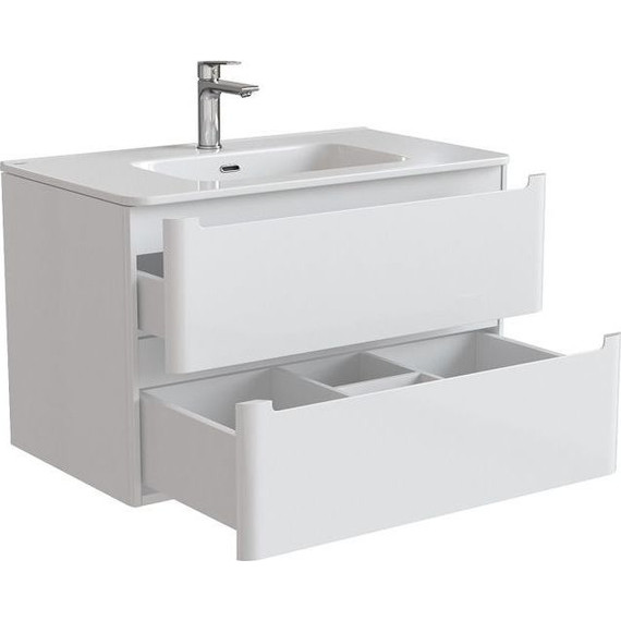 Тумба подвесная с раковиной Iddis Edifice 80 см EDI80W0i95K, белый глянец - 6 Тумба подвесная с раковиной Iddis Edifice 80 см EDI80W0i95K, белый глянец фото 6