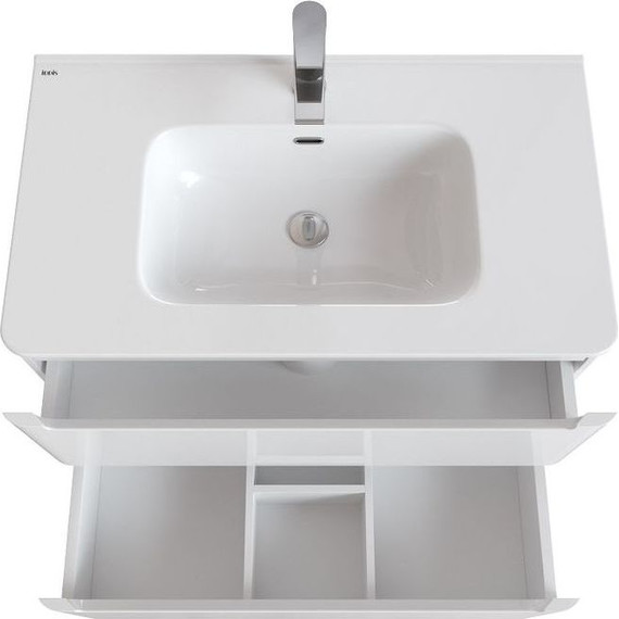 Тумба подвесная с раковиной Iddis Edifice 80 см EDI80W0i95K, белый глянец - 7 Тумба подвесная с раковиной Iddis Edifice 80 см EDI80W0i95K, белый глянец фото 7