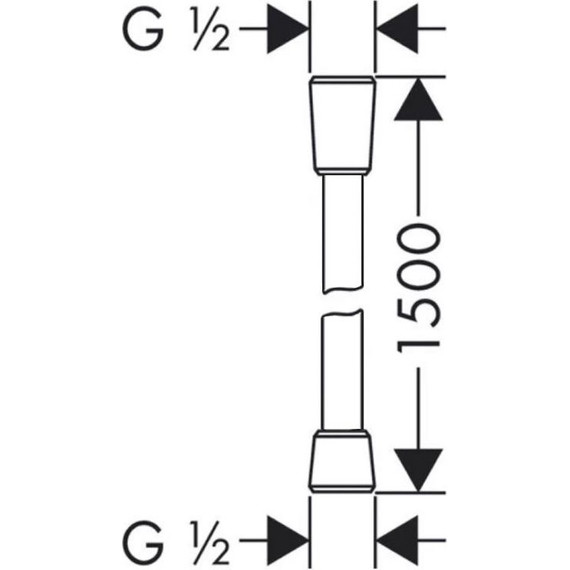 Душевой шланг Lemark 1500 мм LE8025P-Black, черный фото 2