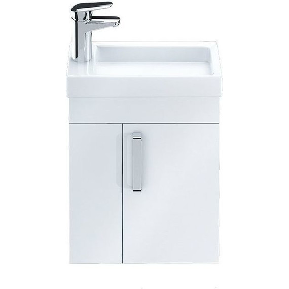 Тумба подвесная с раковиной Iddis Torr 40 см TOR40W1i95K, белый глянец - 2 Тумба подвесная с раковиной Iddis Torr 40 см TOR40W1i95K, белый глянец фото 2