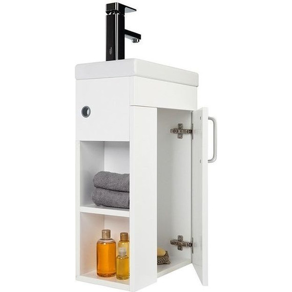 Тумба подвесная с раковиной Iddis Torr 40 см TOR40W1i95K, белый глянец - 6 Тумба подвесная с раковиной Iddis Torr 40 см TOR40W1i95K, белый глянец фото 6