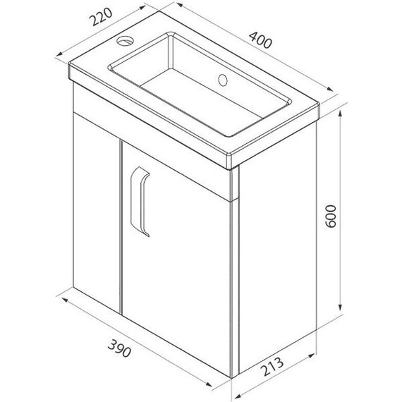 Тумба подвесная с раковиной Iddis Torr 40 см TOR40W1i95K, белый глянец - 7 Тумба подвесная с раковиной Iddis Torr 40 см TOR40W1i95K, белый глянец фото 7