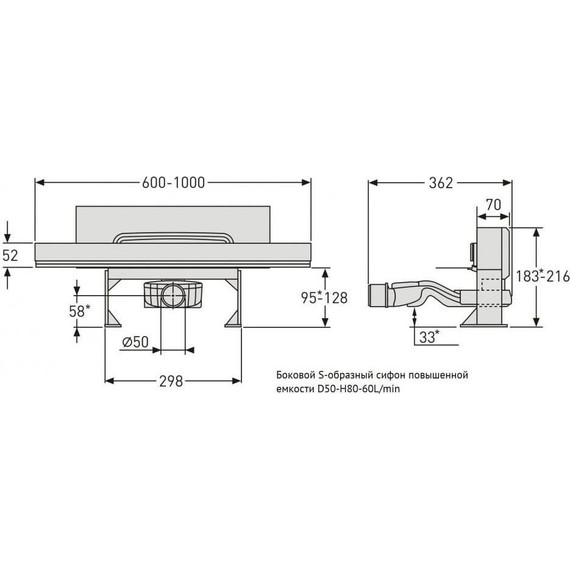 Трап Berges Wasserhaus Wall 100 см 092157, нержавеющая сталь, золото глянец, Цвет производителя: золото глянец, Размер трапа: 1000 - 10 Трап Berges Wasserhaus Wall 100 см 092157, нержавеющая сталь, золото глянец, Цвет производителя: золото глянец, Размер трапа: 1000 фото 10