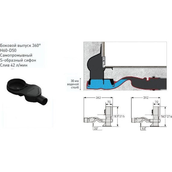 Трап Berges Wasserhaus Wall 100 см 092157, нержавеющая сталь, золото глянец, Цвет производителя: золото глянец, Размер трапа: 1000 - 5 Трап Berges Wasserhaus Wall 100 см 092157, нержавеющая сталь, золото глянец, Цвет производителя: золото глянец, Размер трапа: 1000 фото 5