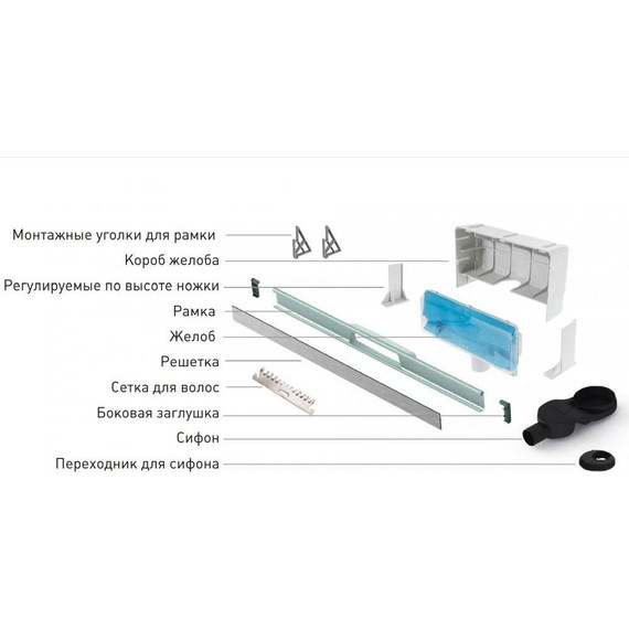 Трап Berges Wasserhaus Wall 100 см 092157, нержавеющая сталь, золото глянец, Цвет производителя: золото глянец, Размер трапа: 1000 - 6 Трап Berges Wasserhaus Wall 100 см 092157, нержавеющая сталь, золото глянец, Цвет производителя: золото глянец, Размер трапа: 1000 фото 6