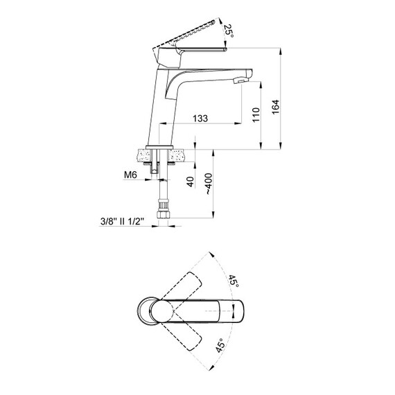 Смеситель для раковины Azario Sevio AZ-15954501 фото 2