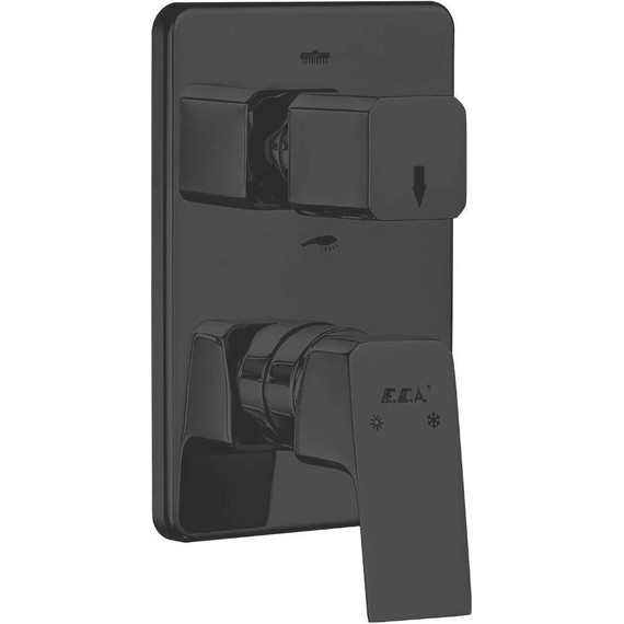 Смеситель для ванны E.C.A. Tiera 102167205C1EX-KDE, черный матовый фото 