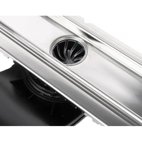 Трап Berges Wasserhaus B1 Antik 90 см 090127, нержавеющая сталь, хром матовый, Цвет производителя: хром матовый, Размер трапа: 900 фото 10