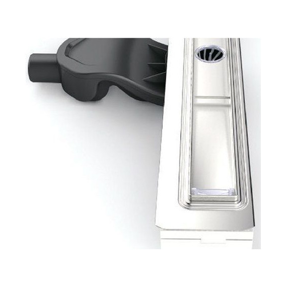 Трап Berges Wasserhaus B1 Antik 80 см 090126, нержавеющая сталь, хром матовый, Цвет производителя: хром матовый, Размер трапа: 800 фото 5