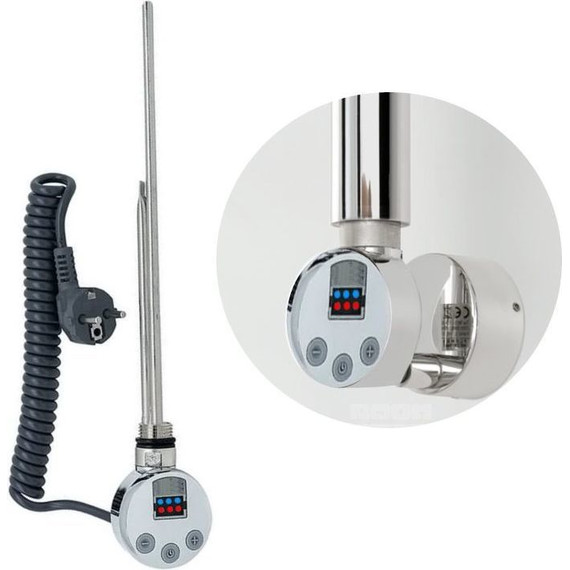 Полотенцесушитель электрический Тругор Ретро ТЭН ЛЦ33 П6 500х800 мм (возможность скрытого подключения) 00-00019053 фото 2