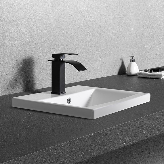 Раковина врезная на столешницу CeramaLux N 50 см 9393-50 фото 4