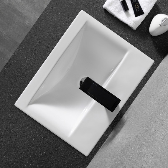 Раковина врезная на столешницу CeramaLux N 50 см 9393-50 фото 5