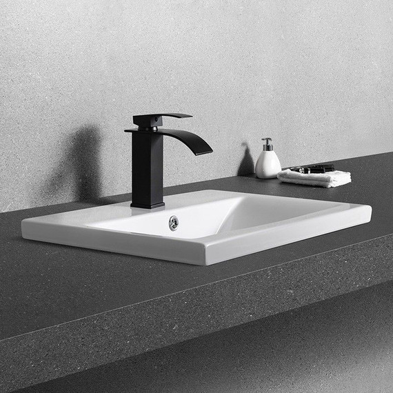 Раковина врезная на столешницу CeramaLux N 60 см 9393-60 фото 5