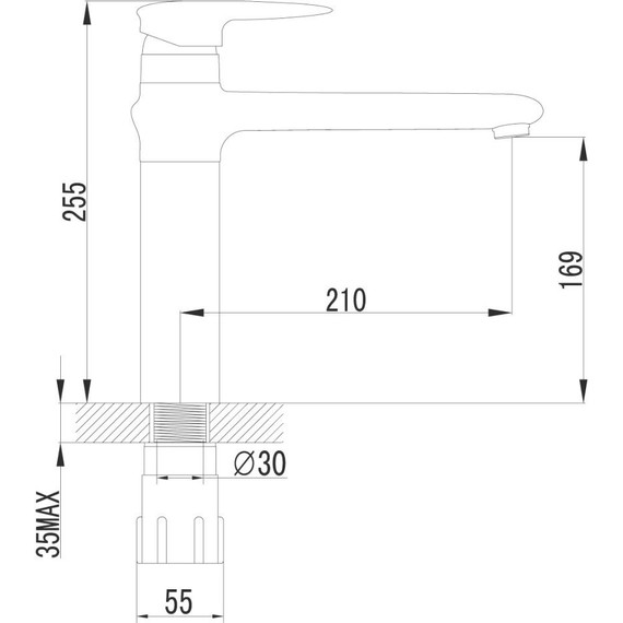 Смеситель для раковины Lemark Status LM4404C фото 3