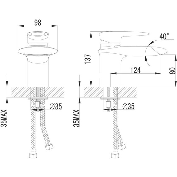 Смеситель для раковины Lemark Status LM4446C фото 3