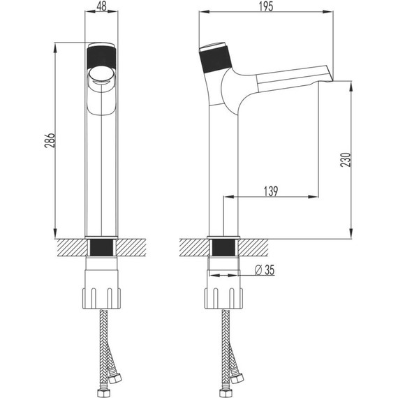 Смеситель для раковины высокий Lemark Project LM4679C - 2 Смеситель для раковины высокий Lemark Project LM4679C фото 2