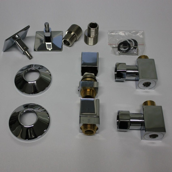 Полотенцесушитель водяной Тругор Квадро ЛЦ кв 27 НП с полкой П11 500х1000 мм 00-00005444 фото 2