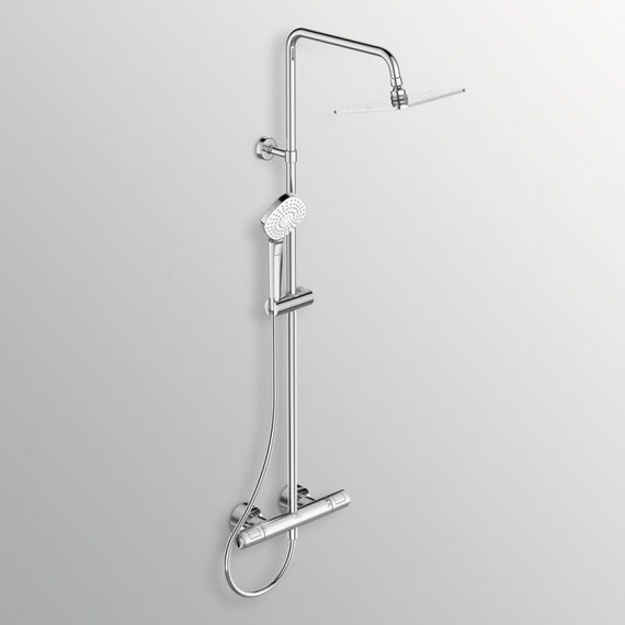 Душевая стойка с термостатом Ideal Standard Ceratherm T100 A7240AA - 2 Душевая стойка с термостатом Ideal Standard Ceratherm T100 A7240AA фото 2