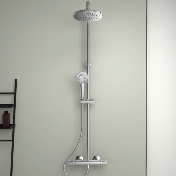 Душевая стойка с термостатом Ideal Standard Ceratherm T25 A7701AA - 6 Душевая стойка с термостатом Ideal Standard Ceratherm T25 A7701AA фото 6