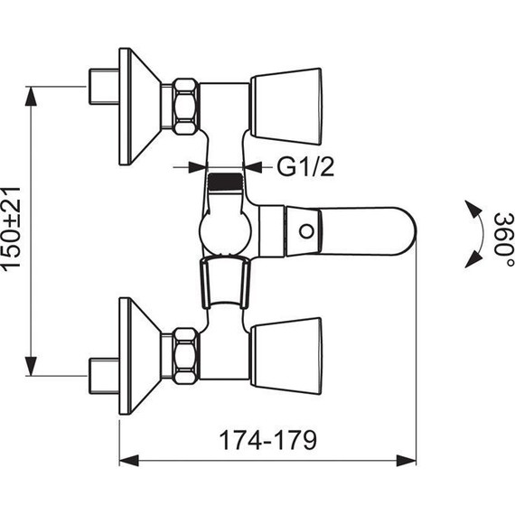 Смеситель для ванны Vidima Quadro BA344AA фото 3