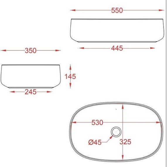 Раковина-чаша ArtCeram Cognac 55 см COL003 20 00, nero roma фото 2