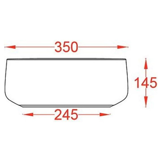 Раковина-чаша ArtCeram Cognac 35 см COL004 05 00, белый матовый - 3 Раковина-чаша ArtCeram Cognac 35 см COL004 05 00, белый матовый фото 3