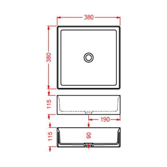Раковина-чаша ArtCeram Scalino 38 см SCL001 05 00, белый матовый фото 3